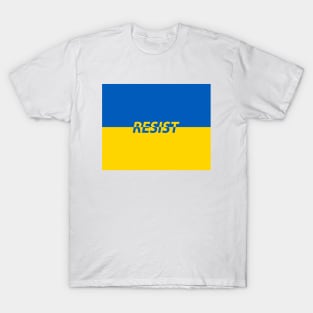 Ukraine Flag, Resist, Russian Invasion T-Shirt